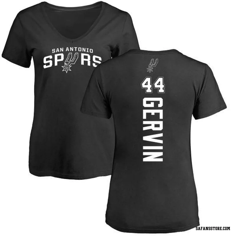 Black Women's George Gervin San Antonio Spurs Backer T-Shirt
